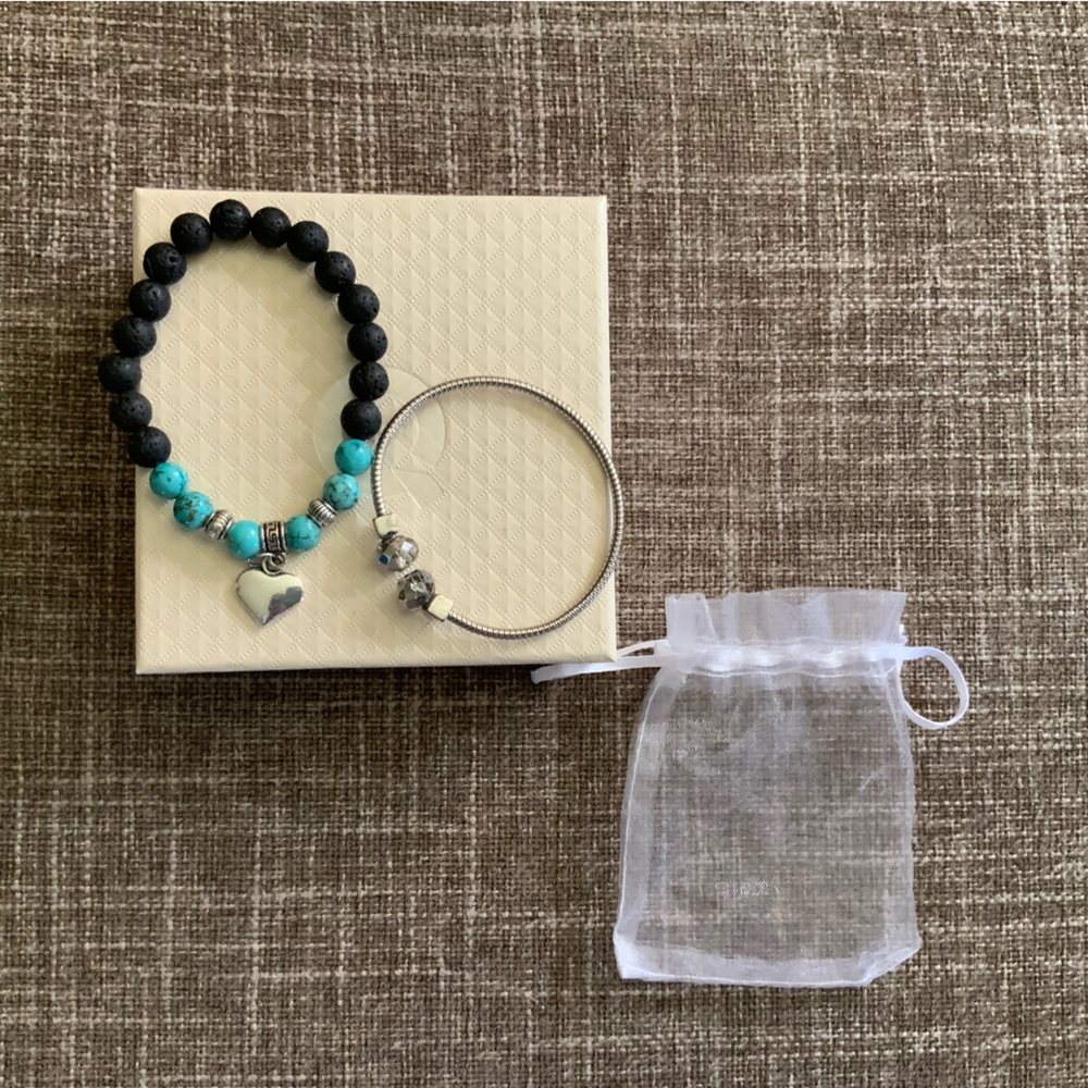2 beautiful bracelets from QVC. One is stretchy and the other just pulls apart. - Picture 3 of 3